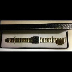 MARCEL DRUCKER Men’s Vintage 2-Tone Link Watch NIB